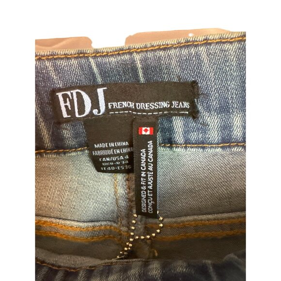NWT FDJ French Dressing Jeans Sz 4 Embroidered High Rise Stretch Jeggings Travel - Picture 7 of 10